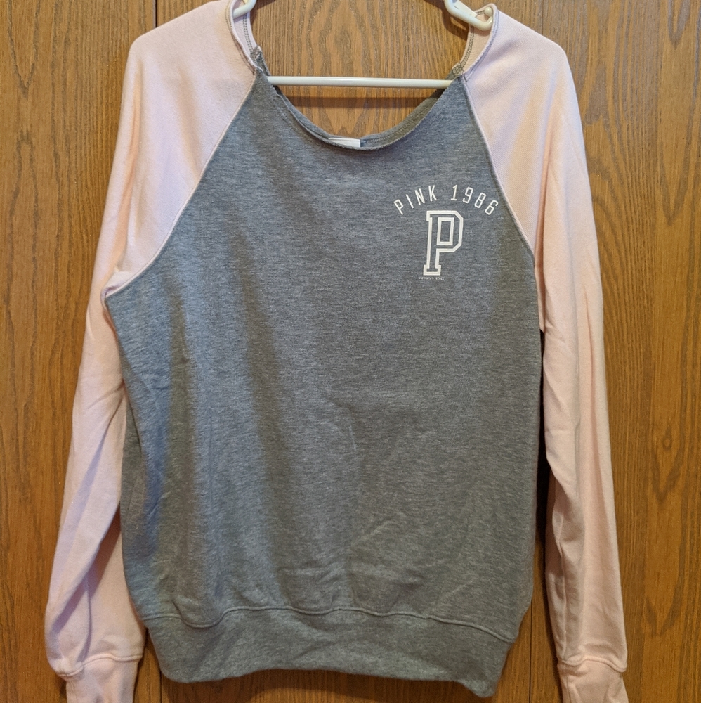 Victoria's Secret PINK off the shoulder sweatshirt